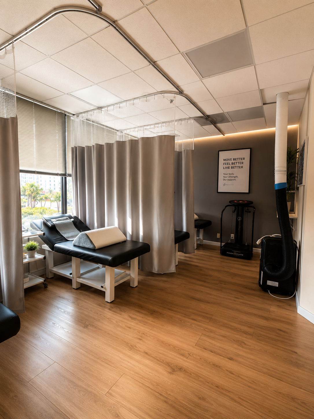 Physical therapy treatment room at SpineX Injury Centers in Orange, NJ, and throughout Essex County and Northern New Jersey